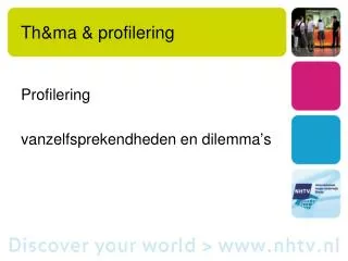 th ma profilering