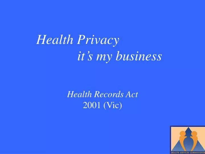 health records act 2001 vic