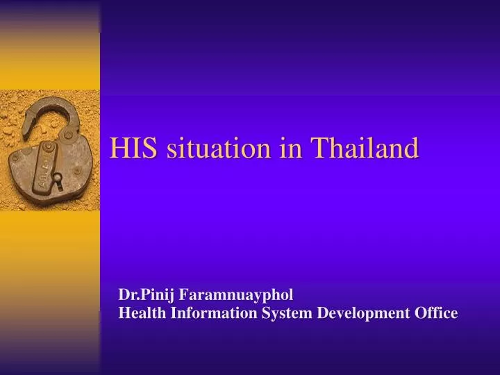his situation in thailand