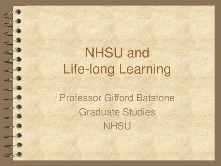 nhsu and life long learning