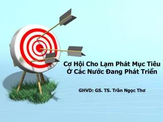 c h i cho l m ph t m c ti u c c n c ang ph t tri n