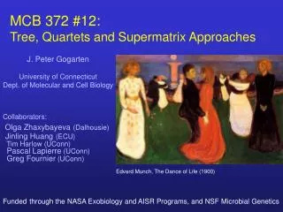 MCB 372 #12: Tree, Quartets and Supermatrix Approaches