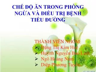 ch n trong ph ng ng a v i u tr b nh ti u ng