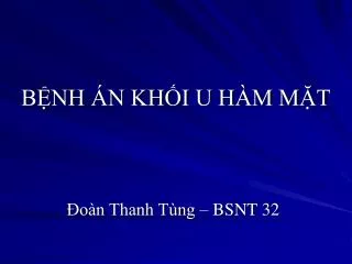 b nh n kh i u h m m t