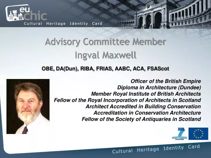 advisory committee member ingval maxwell