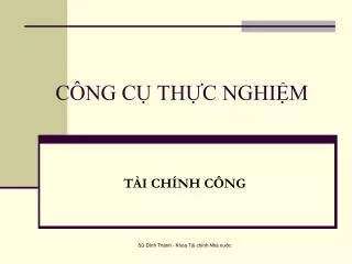 c ng c th c nghi m
