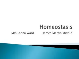 Homeostasis