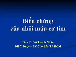 bi n ch ng c a nh i m u c tim