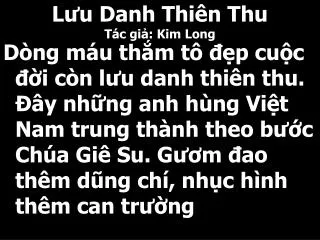 l u danh thi n thu t c gi kim long