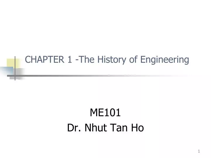 chapter 1 the history of engineering