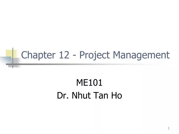 chapter 12 project management