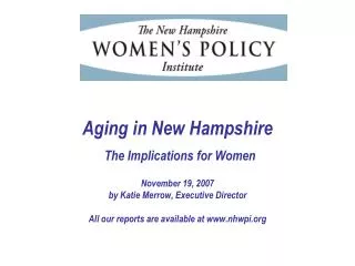 As NH ages, there will a relatively smaller pool of experienced, qualified workers