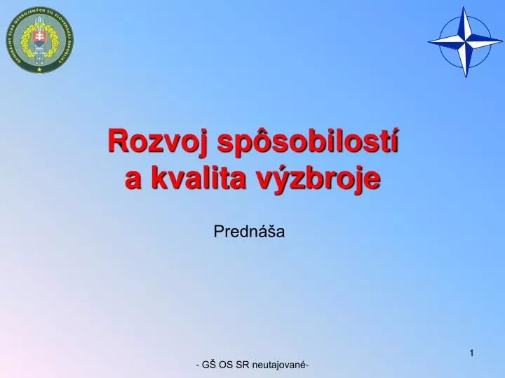 rozvoj sp sobilost a kvalita v zbroje