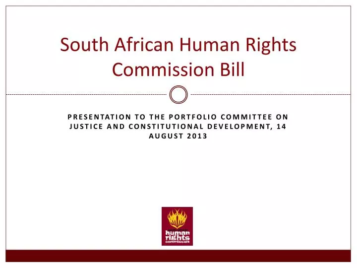 south african human rights commission bill