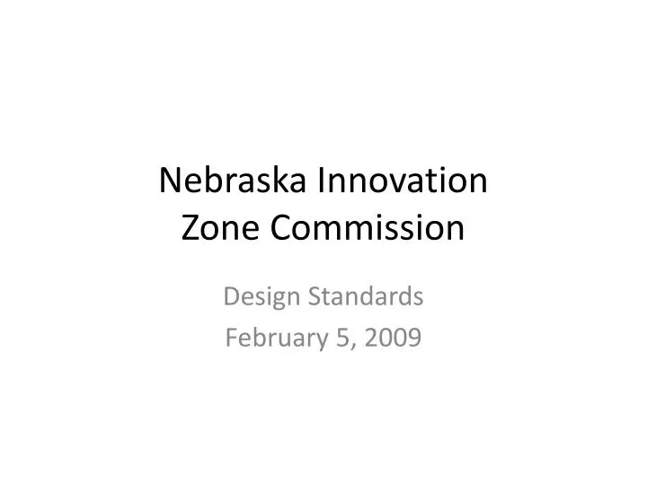 nebraska innovation zone commission