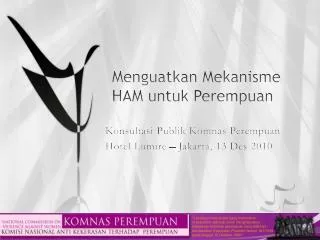 menguatkan mekanisme ham untuk perempuan
