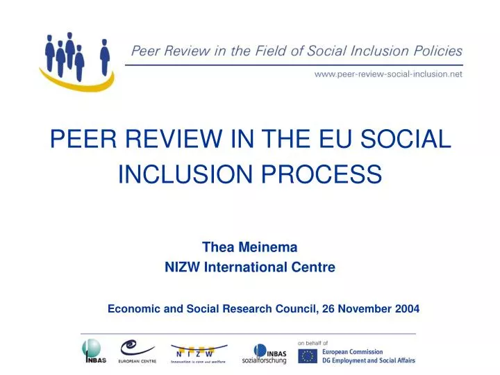peer review in the eu social inclusion process