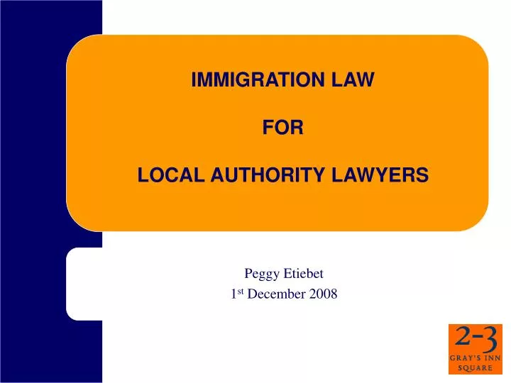 immigration law for local authority lawyers