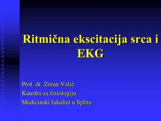 ritmi na ekscitacija srca i ekg