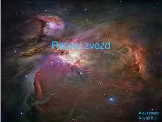 razvoj zvezd
