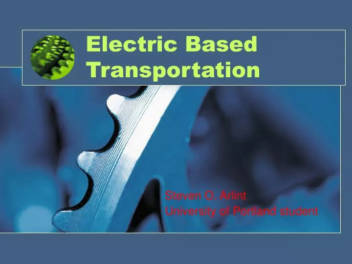 electric based transportation