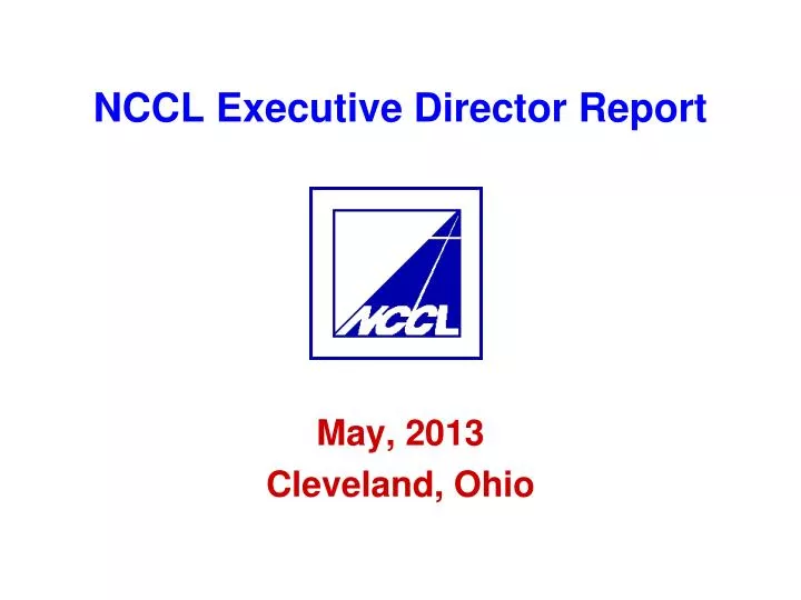 nccl executive director report