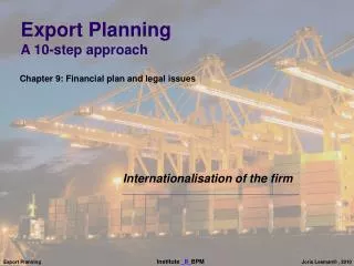 Export Planning A 10-step approach