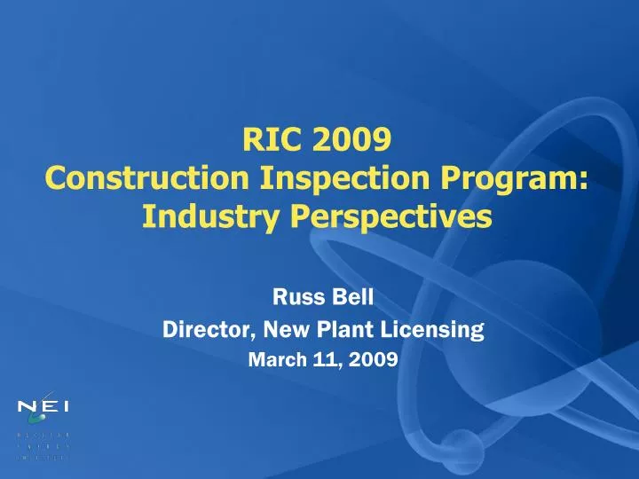 ric 2009 construction inspection program industry perspectives