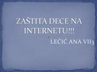 z a tita dece na internetu