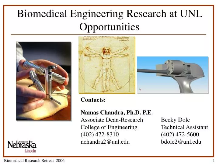 biomedical engineering research at unl opportunities