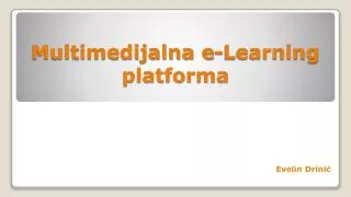 multimedijalna e learning platforma