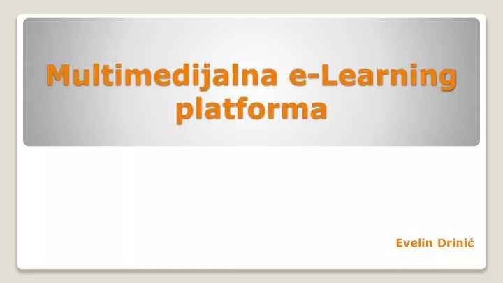 multimedijalna e learning platforma