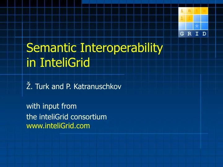 semantic interoperability in inteligrid