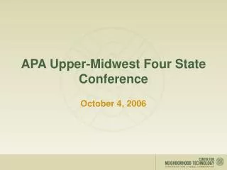APA Upper-Midwest Four State Conference