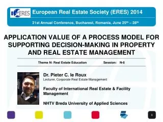 European Real Estate Society (ERES) 2014