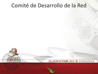 comit de desarrollo de la red