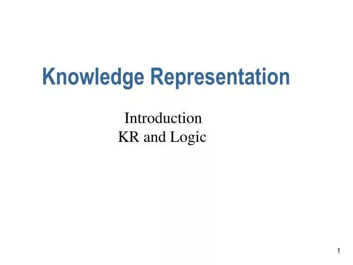 knowledge representation