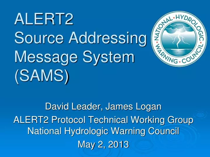 alert2 source addressing message system sams
