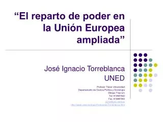 el reparto de poder en la uni n europea ampliada