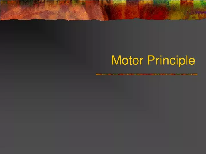 motor principle