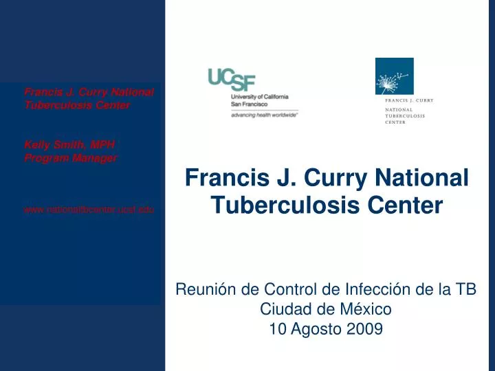 francis j curry national tuberculosis center