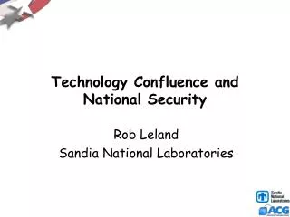 Technology Confluence and National Security