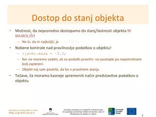 dostop do stanj objekta