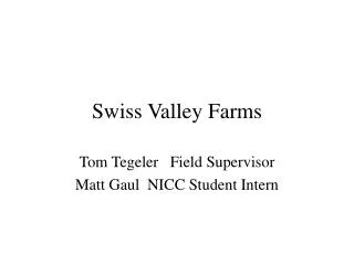 Swiss Valley Farms