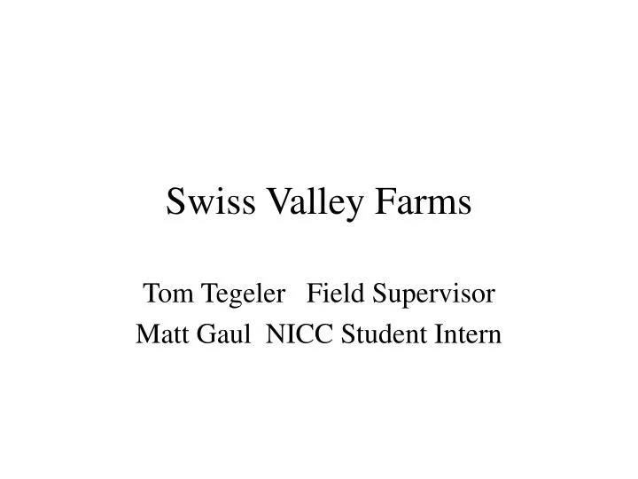 swiss valley farms