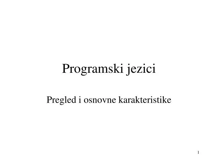 programski jezici