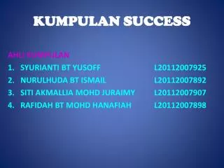 kumpulan success