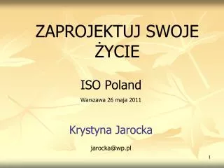 zaprojektuj swoje ycie