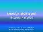 Understanding Nutrition Labeling Laws and Their Impact on Public Health - slide 1