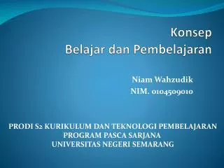 PPT - TEORI BELAJAR Dan PEMBELAJARAN PowerPoint Presentation, Free ...